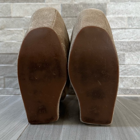 Jeffrey Campbell Nightwalker Platform Shoes- Light Brown Suede- Size 6 - Picture 9 of 12